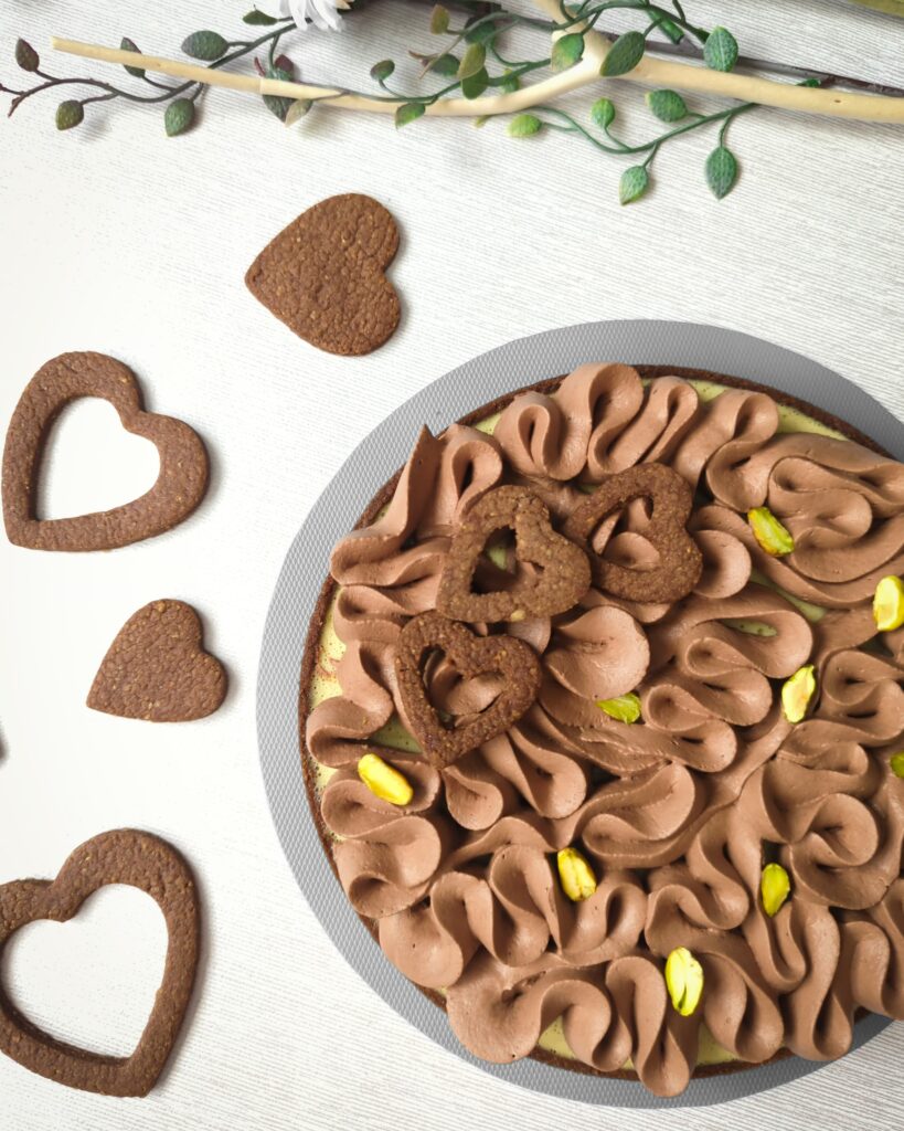Tarte chocolat pistache