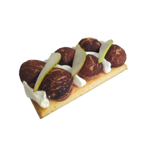 Bûche de Noël poire chocolat